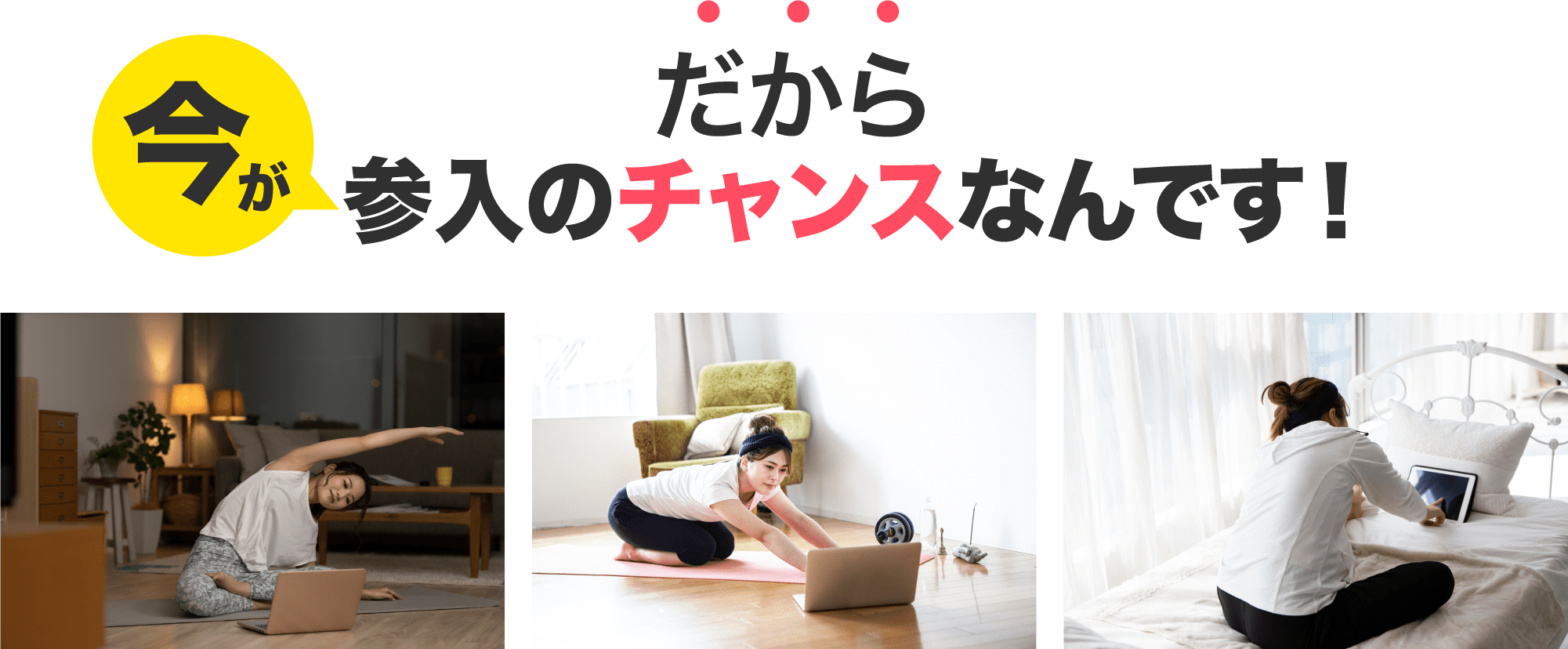 だから今が参入のチャンスなんです！